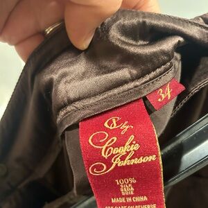 Johnson Cookie silk pants!